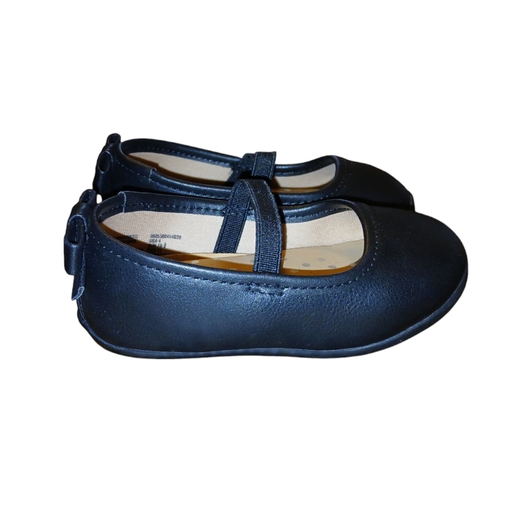 Wonder Nation Baby Girl Ballet Flat Dress Shoes
